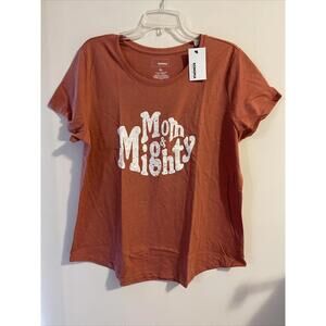 Sonoma Womens XL Reddish Brown Crewneck Short Sleeved Tshirt NWT! A1770